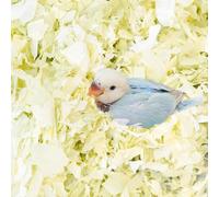 Copfeu Small Animal Bedding, Bird Cozy Nesting Cotton Paper Material, Enhance Breeding Environment, Low Dust Odor Control for Birds Parrots Parakeets Guinea Pigs Rabbits Hamsters 0.92lb (Light Green)