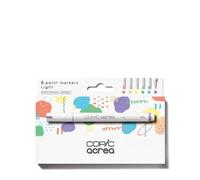 COPIC acrea Set of 6 Light Paint Markers with Water and Pigment-Based Ink, Line Width 0.8-1.2 mm