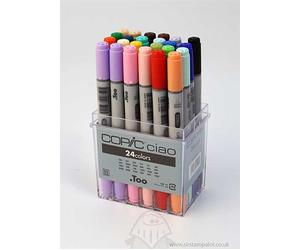 Copic Ciao 24 Pen Set - Dual Tip Colouring Markers Manga, graphic artists arts
