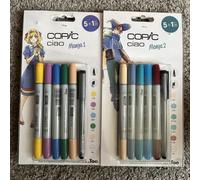 Copic Ciao 5+1 Manga 1 And 2 Set Twin Tipped Markers Plus 0.3 Fineliner
