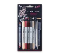 Copic Ciao 5+1 Sets - For Art & Crafts, Colouring, Graphics, Highlighter, Design