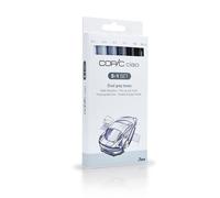 COPIC Ciao Coloured Marker Pen - 5+1 Set Grey Tones, For Art & Crafts, Colouring, Graphics, Highlighter, Design, Anime, Professional & Beginners, Art Supplies & Colouring Books