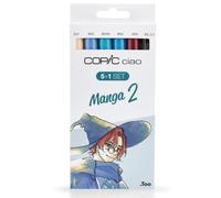 Copic Ciao 5+1 Manga 2 Set Twin Tipped Markers Plus 0.3 Fineliner for Manga Art