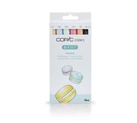 COPIC Ciao Coloured Marker Pen - 5+1 Set Pastels, For Art & Crafts, Colouring, Graphics, Highlighter, Design, Anime, Professional & Beginners, Art Supplies & Colouring Books