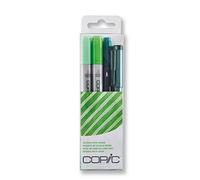 COPIC Ciao Coloured Marker Pen Doodle Pack of 4 Green, Art & Crafts, Colouring, Graphics, Highlighter, Design, Anime, Professional & Beginners, Art Supplies & Colouring Books