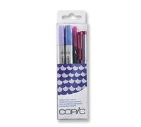 COPIC Ciao Coloured Marker Pen - Doodle Pack of 4 Purple, For Art & Crafts, Colouring, Graphics, Highlighter, Design, Anime, Professional & Beginners, Art Supplies & Colouring Books