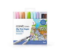 Copic Ciao Coloured Marker Pen - Set of 12 My First Starter, For Art & Crafts, Colouring, Graphics, Highlighter, Design, Anime, Professional & Beginners, Art Supplies & Colouring Books