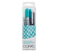 Copic Doodle Pack, Turquoise, Set of 4, Blue