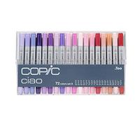 Copic Ciao Dual-Ended Marker Pen, Multicoloured, Set A, For Art, Graphics, Bullet Journaling, Sketching, Drawing, Designers, Artists, Hobbyists, Refillable Ink, Replaceable Nibs