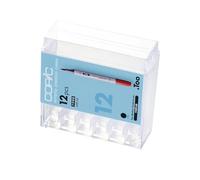 Copic Ciao Empty Plastic Case, Acrylic Display for 12 Twin Markers with One Medium Width and One Brush Tip