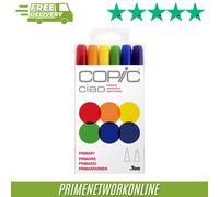 Copic Ciao Marker Pen Set - 6 Primary Colours 100% ORIGINAL ⭐⭐⭐⭐⭐