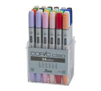 Copic Ciao 24 Pen Set - Dual Tip Colouring Markers Manga, graphic artists arts