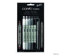 Copic Ciao Marker Set Alcohol Based 5+1 Grey Tones Illustration Manga Art