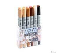 Copic Ciao Marker Set Alcohol Based Twin Tip 12 Pack Skin Tone Art Colouring