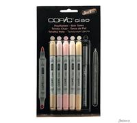 Copic Ciao Marker Set Alcohol Ink 5 Colours Plus Multiliner 0.3mm Drawing