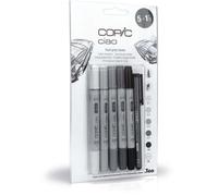 Copic Ciao Marker Set - Copic 5 + 1 Marker - Cool Grey Tones with Multiliner (Du