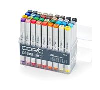 Copic Classic, Alcohol-based markers, 36pc Basic Set (New Ver.)
