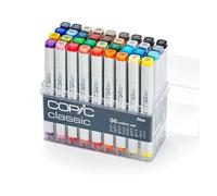 Copic Classic, Alcohol-based markers, 36pc Basic Set (New Ver.)
