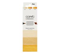 Copic Classic Deisgner Collection, Set of 3 Coloured Marker Pens, Desert Sand Tints, For Art & Crafts, Colouring, Graphics, Highlighter, Design, Anime, Professional & Beginners, Art Supplies