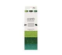 Copic Classic Deisgner Collection, Set of 3 Coloured Marker Pens, Evergreen Tints, For Art & Crafts, Colouring, Graphics, Highlighter, Design, Anime, Professional & Beginners, Art Supplies