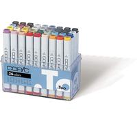 Copic Classic Coloured Marker Pen - Set of 36 (Basic), For Art & Crafts, Colouring, Graphics, Highlighter, Design, Anime, Professional & Beginners, Art Supplies & Colouring Books