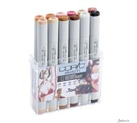 Copic Classic Marker Set Alcohol Ink 12 Pack Skin Tone Illustration Pens