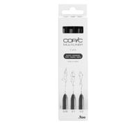 Copic Multiliner, Black, Pack Of 3, Fine, For Art & Crafts, Colouring, Graphics, Highlighter, Design, Anime, Professional & Beginners, Art Supplies & Colouring Books