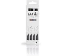 Copic Multiliner, Greys, Pack Of 4, Medium, For Art & Crafts, Colouring, Graphics, Highlighter, Design, Anime, Professional & Beginners, Art Supplies & Colouring Books