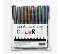 Copic : Multiliner : Pigment Pen : Coloured : Set of 10