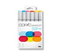 Copic Sketch 6 Piece Sets - For Art & Crafts, Colouring, Graphics, Highlighter