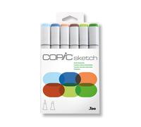 Copic Sketch 6 Piece Sets - For Art & Crafts, Colouring, Graphics, Highlighter