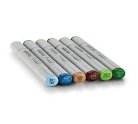 Copic Sketch 6 Piece Sets - For Art & Crafts, Colouring, Graphics, Highlighter