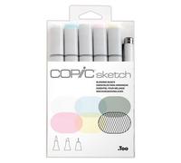 Copic Sketch Coloured Marker Pen - Set of 5 + 1 Multiliner SP, For Art & Crafts, Colouring, Graphics, Highlighter, Design, Anime, Professional & Beginners, Art Supplies & Colouring Books