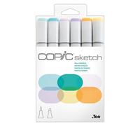Copic Sketch 6pcs Set - Pale Pastels