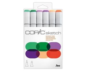 Copic Sketch 6pcs Set - Secondary Tones