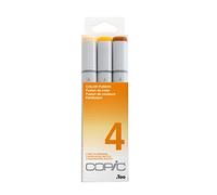 Copic Sketch Coloured Marker Pen - Set of 3 Color Fusion 4, For Art & Crafts, Colouring, Graphics, Highlighter, Design, Anime, Professional & Beginners, Art Supplies & Colouring Books