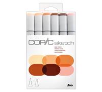 Copic Sketch Marker Set of 6 - Portrait Skin Tones