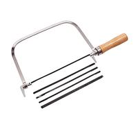 Coping Fret Saw KIT Wood Metal Plastic Precision Cut w/ 5 Assorted Blades 6.5"