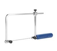Coping Saw, Adjustable Scroll Saw with 6 Blades, High Carbon Steel Frame for Woodworking Jewelry and Metal Cutting, ASB400