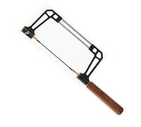 Coping Saw Steel Frame with 15T 18T 24T Sawblade, Round Handle Woodworking Hand Fret Saw Set, Multifunction Hand Saw for Wood Cutting Wire Saw