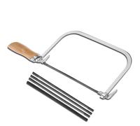 Coping Saw, Woodworking Hand Saw with 4 Coping Blades for Woodworking, Model Making, Plastic Cutting, Furniture Construction