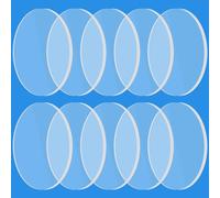 Copkim 10 Pcs Replacement Laser Lens Compatible with S9 S6 Pro S30 Pro Max Laser Engraver Laser Protective Lenses, Coated Mineral Crystal Lens for Diode Laser Module (10 mm)
