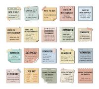 Copkim 20 Pcs Mental Health Magnets Motivational Daily Reminders Magnets with Positive Affirmations Mental Health Awareness Items for Lockers, Fridges, Home, Office, and Classroom Use(Morandi)