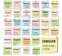 Copkim 32 Pcs Boho Mental Health Fridge Magnets Positive Affirmation Magnets Inspirational Words Refrigerator Magnet for Office Staff Teacher Motivational Gift