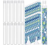 Copkim 38 Pcs Tampon Flask Set Included Tube Flasks Containers for Women Tampon Reusable Wrappers Funnels for Cruise Event(Classic Style)