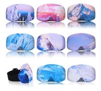 Copkim 8 Pcs Ski Snowboard Goggle Cover, Protective Cover Sleeve Anti Scratch Dust Ski Goggle Protectors for Men Women goggles Lens Protection Travel Supplies