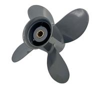 COPKINGO Outboard Propeller for Honda Engine BF8 BF9.9 BF15 BF20, 4 Blades Aluminum Boat Motor Props, 8 Tooth Spline Boat Propeller,58134-ZV4-010AH, RH 9 1/4 x 10