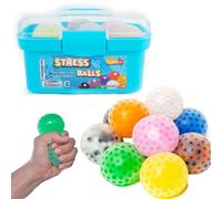COPLA 12 Pack Stress balls| Stress Balls for Kids and Adults with ADHD,OCD, Anxiety, and Autism| Ideal Fidget Toys Stress Balls to Reduce Tension and Anxiety and Improve Focus.
