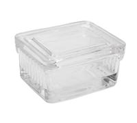 Coplin Staining Jar, Laboratory Slide Staining Jar with Lid Animal and Plant Specimens Slide Staining Tank for Laboratory Experiments(10 Slides Capacity)
