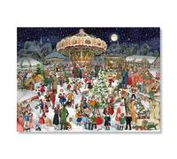 Coppenrath Advent Calendar - Nostalgic Christmas Market - Paper Christmas Countdown Calendar - Large A3 29.7x42 centimeters